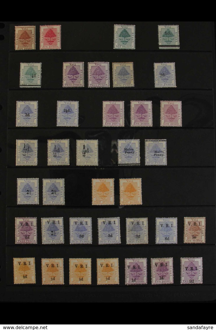 ORANGE FREE STATE 1868-1909 MINT COLLECTION Presented On Stock Pages That Includes 1868-94 1d & 6d, 1878 5s, 1881-82 ½d  - Non Classificati