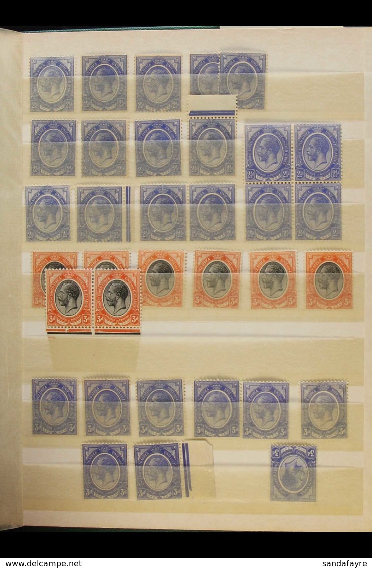 1913-24 KING'S HEADS MINT ACCUMULATION In A Stock Book, Duplicated Ranges To 4d With Shades, Inverted Watermarks, Some I - Non Classificati