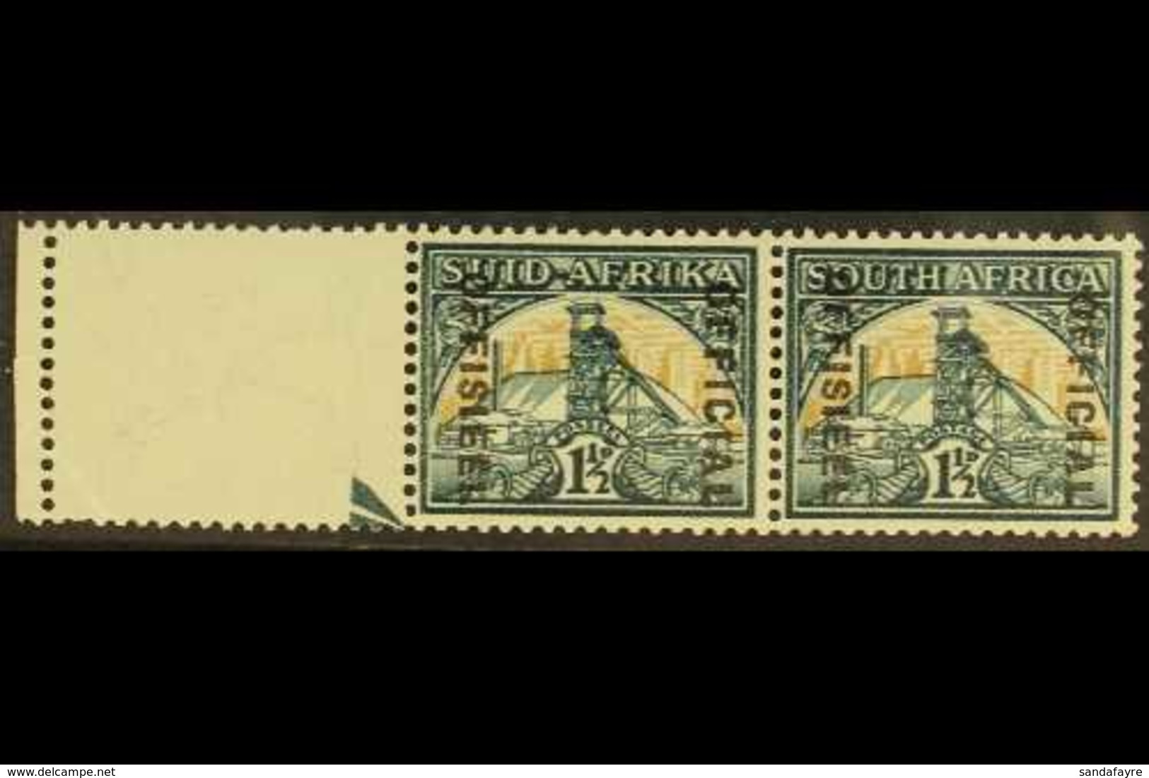 OFFICIAL 1944-50 1½d Blue-green And Yellow-buff With DIAERESIS Over Second "E" In "OFFISIEEL", SG O33a, In A Part Arrow  - Non Classificati