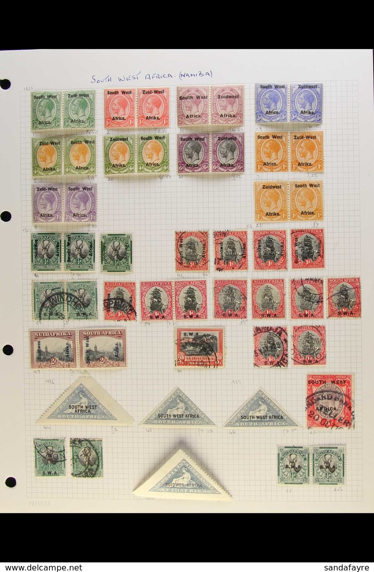 1923-2002 CLEAN MINT AND USED COLLECTION A Considerable Collection On Album Pages Which Includes 1923-26 King George V H - Africa Del Sud-Ovest (1923-1990)