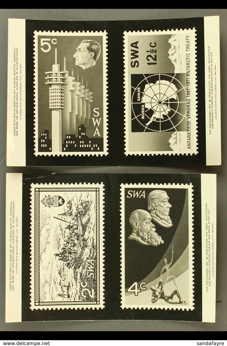 1971 PUBLICITY PHOTOGRAPHS - Two Black & White Photos For "Interstex" Exhibition, Antarctic Treaty & 10th Anniversary Of - Africa Del Sud-Ovest (1923-1990)