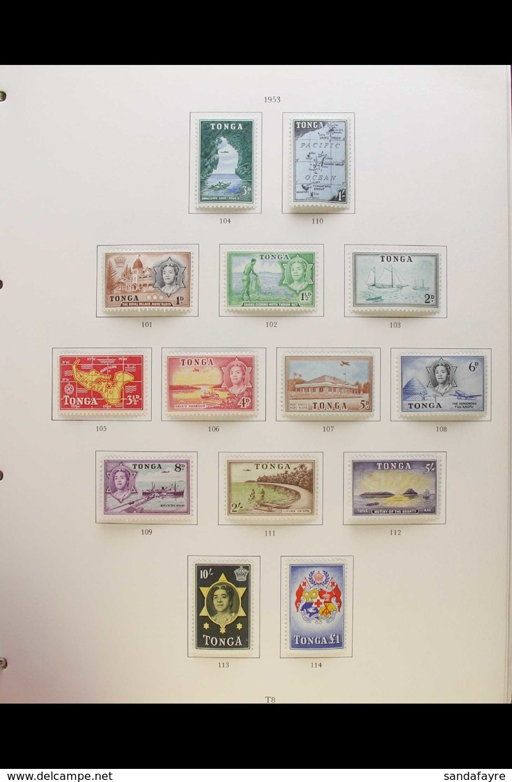 1953-74 MINT / NHM COLLECTION Presented In A Printed Album, ALL DIFFERENT And Appears To Be Largely Complete For The Per - Tonga (...-1970)