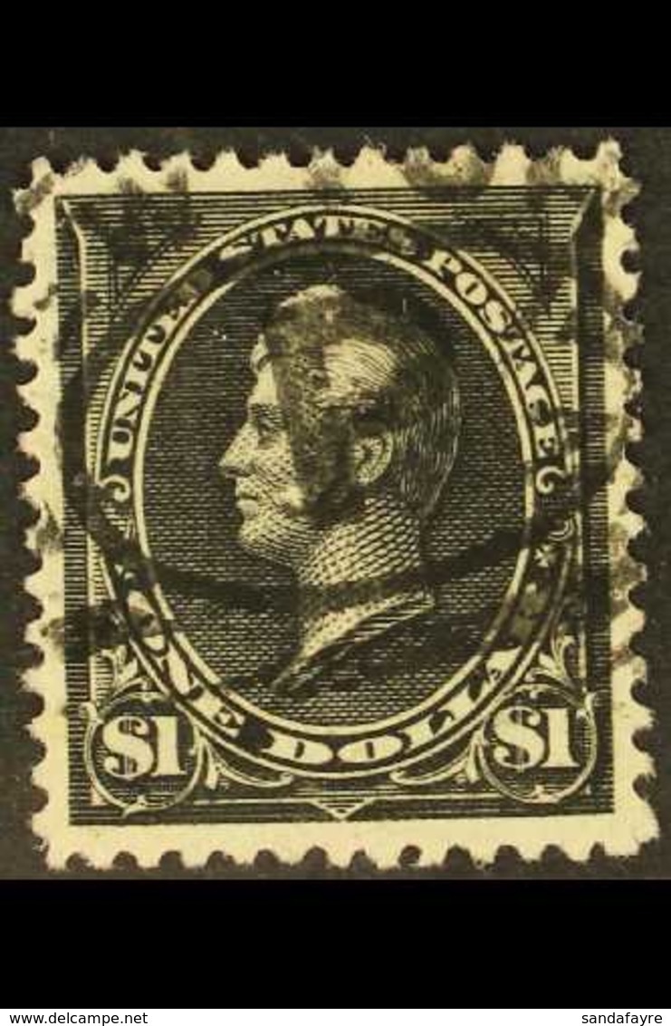 1894 $1 Black Perry Type II (Scott 261A, SG 264), Very Fine Used With Neat Cancel, Superb Centring, Fresh & Very Attract - Other & Unclassified