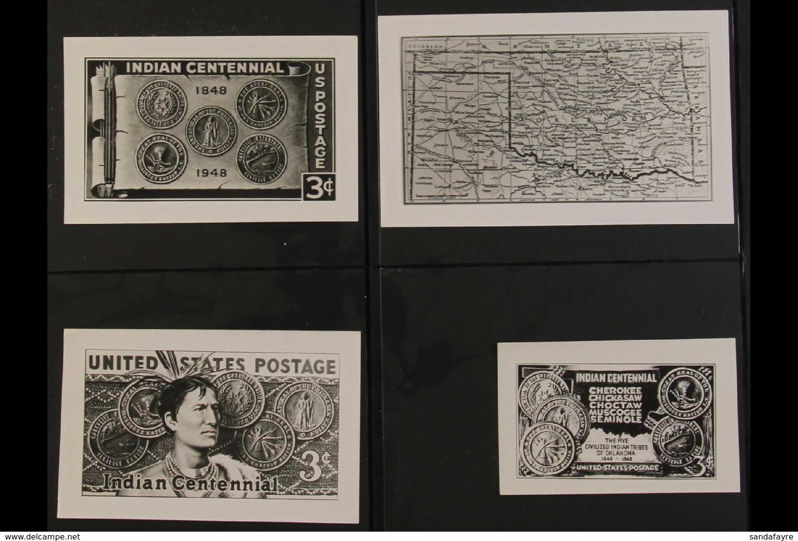 1948 INDIAN CENTENNIAL ISSUE - STAMP DESIGNERS MISCELLANY An Interesting Selection Of Monochrome Photographs Of An Unacc - Altri & Non Classificati