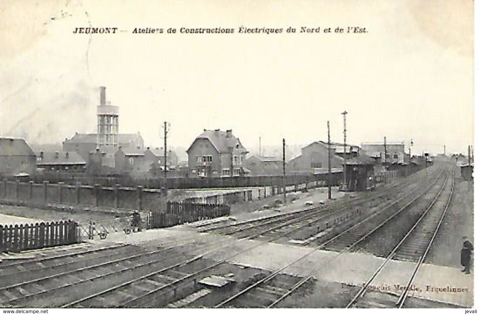 59 - CPA  - JEUMONT   Ateliers De Constructions électriques Du Nord Et De L'est ( Chemin De Fer ) - Jeumont