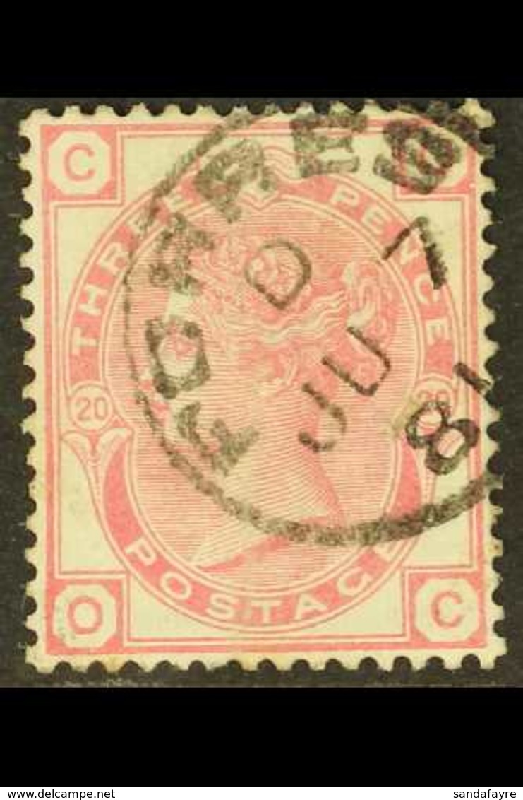 1873-80 3d Pale Pose, SG 144 Plate 20, Superb Used With Neat "Forres" (Scotland) Cds. Lovely For More Images, Please Vis - Altri & Non Classificati