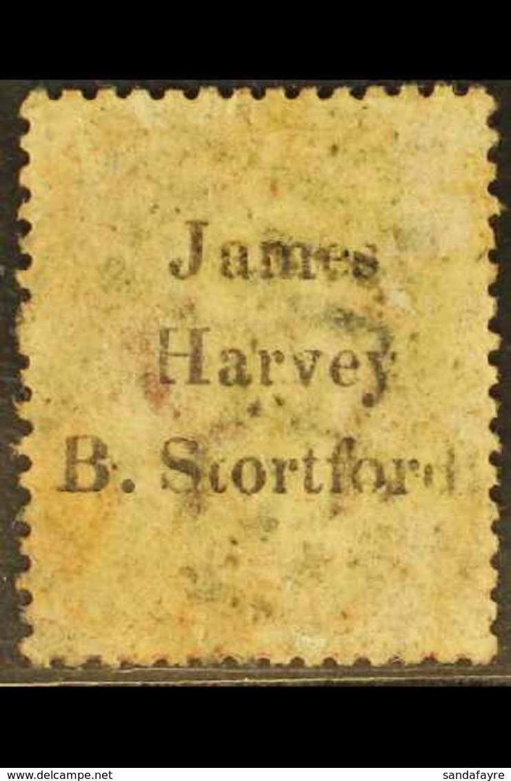 1874 RARE JAMES HARVEY PROTECTIVE UNDERPRINT, UNRECORDED PLATE 1d Red Plate 181, With Good James Harvey B. Stortford In  - Other & Unclassified