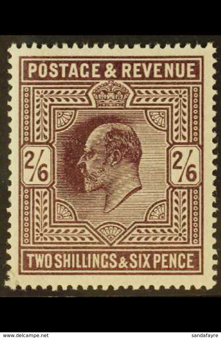 1911-13 2s6d Dark Purple Somerset House, SG 317, Never Hinged Mint, Thin Corner Perf. For More Images, Please Visit Http - Unclassified