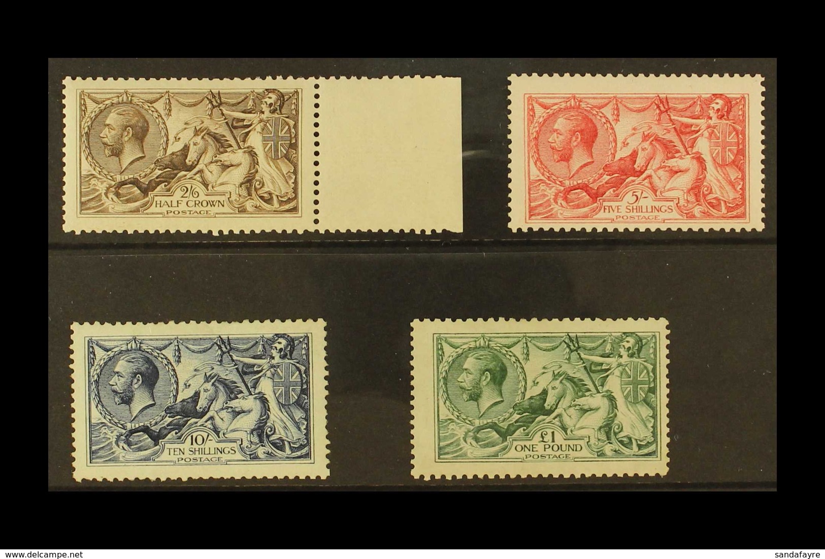 1913 Seahorses Waterlow Printing Set, SG 400/403, Never Hinged Mint. Lovely Fresh Quality With Great Colours. Rarely Off - Unclassified