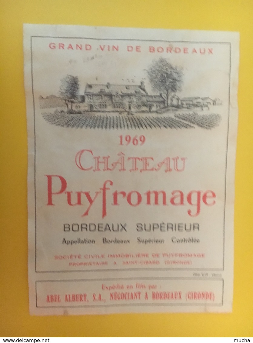 8445 - Château Puyfromage 1969 - Bordeaux