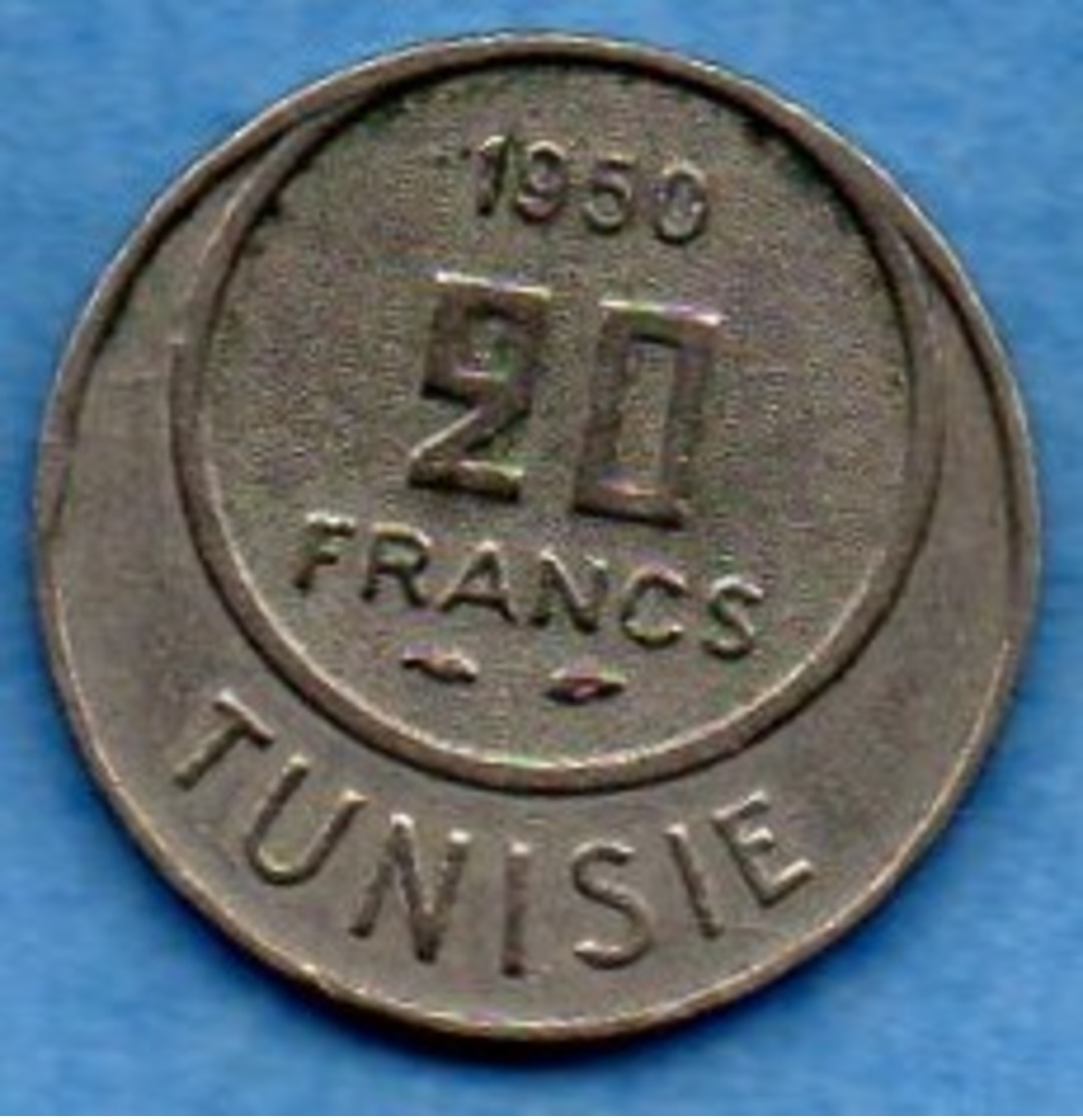 (r65) TUNISIE /  20 Francs 1950    PROTECTORAT FRANCAIS - Tunisia