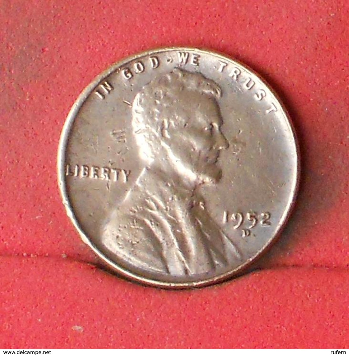 USA 1 CENT 1952 -     A132 - (Nº23503) - 1909-1958: Lincoln, Wheat Ears Reverse