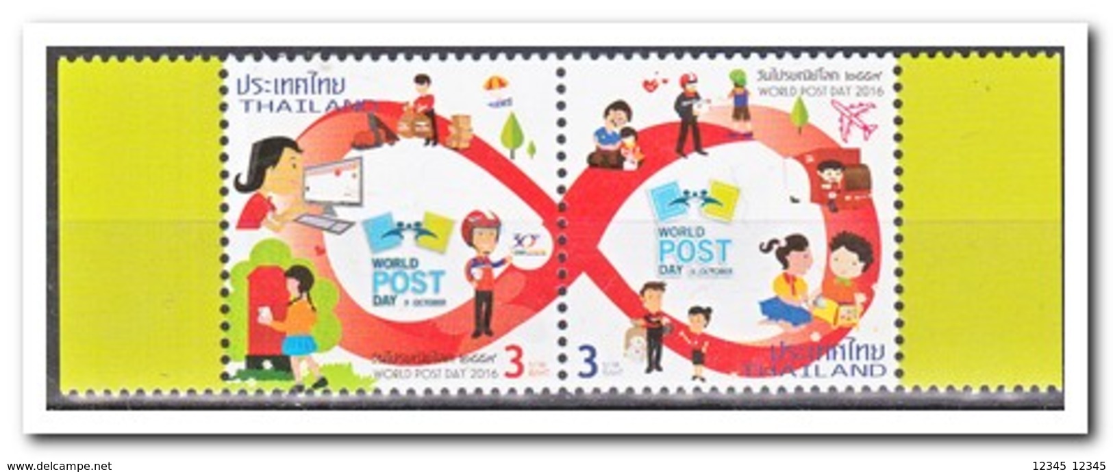 Thailand 2016, Postfris MNH, World Post Day - Thailand