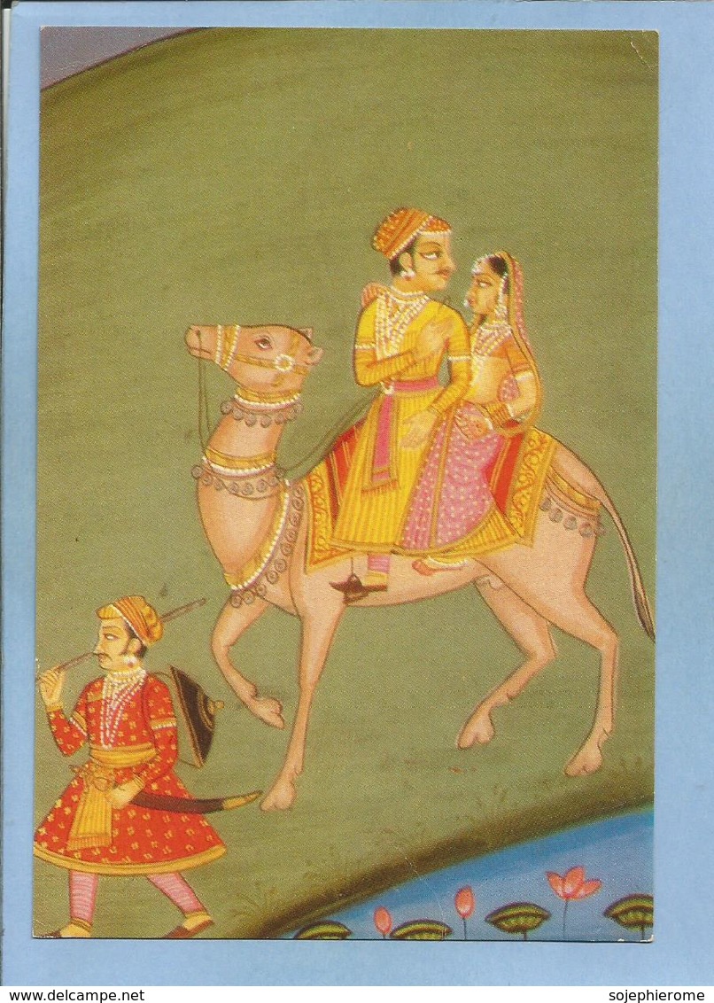 India Miniature Painting N°49 - 2 Scans Dromadaire - Inde