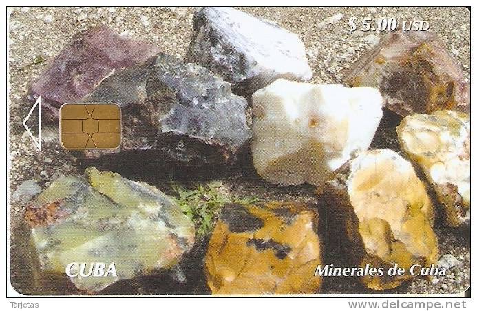 Nº 212 TARJETA DE CUBA DE SERIE MINERALES  OPALOS (mineral) - Otros & Sin Clasificación