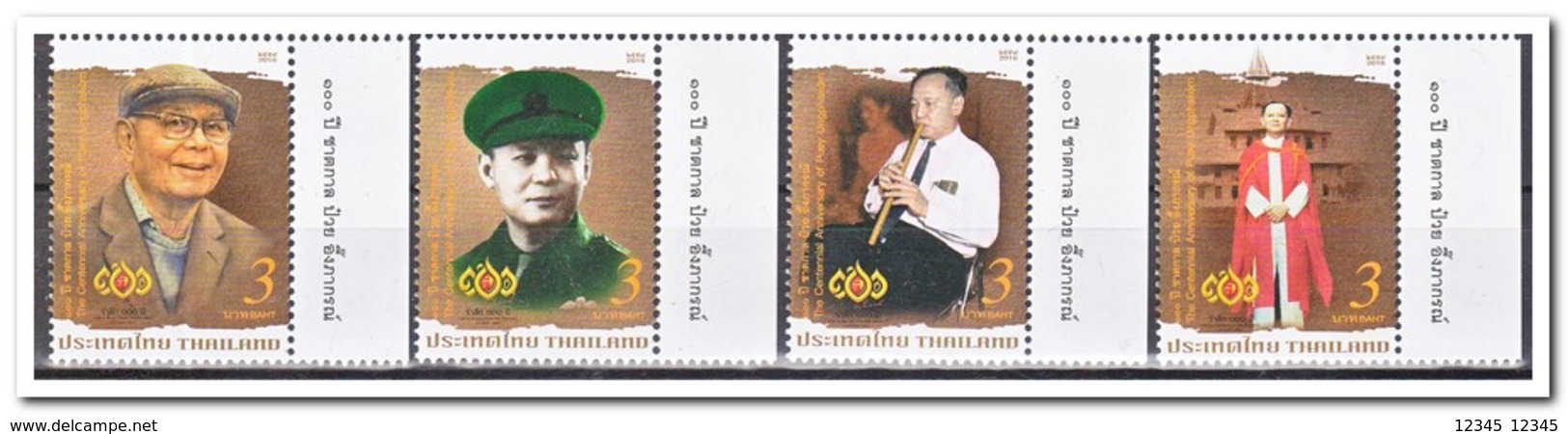 Thailand 2016, Postfris MNH, The Centennial Anniversary Of Puey Ungphakorn - Thailand