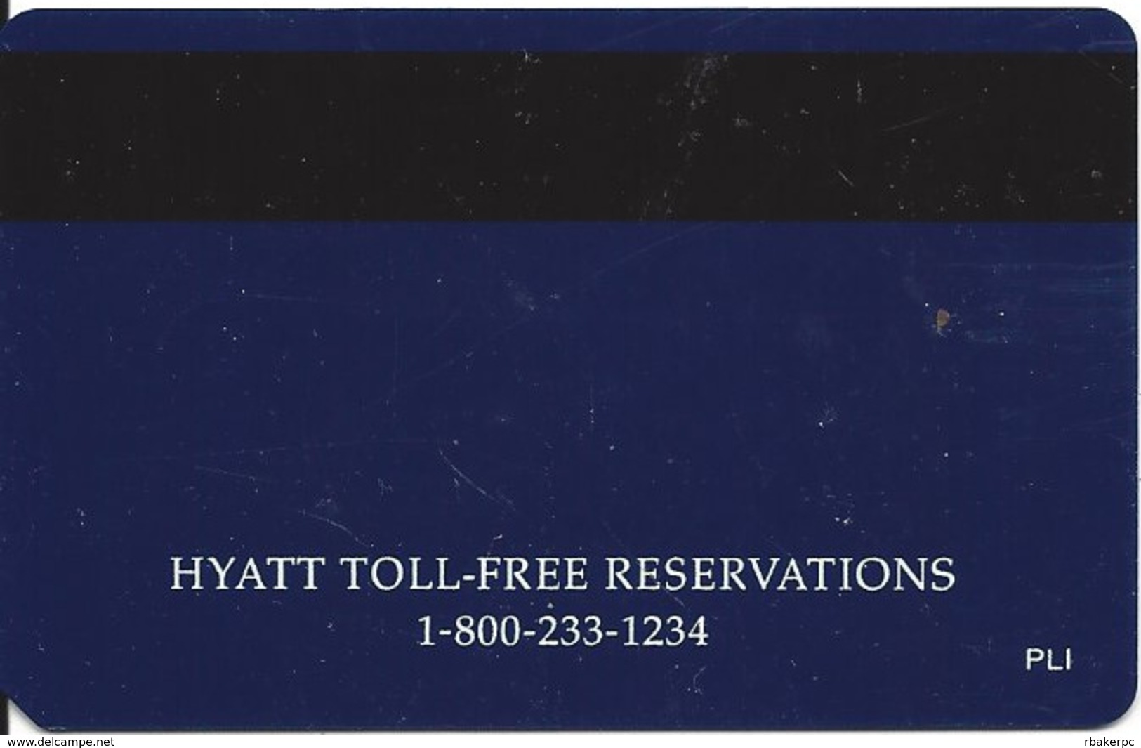 Hyatt Hotel Room Key Card With PLI On Reverse - Hotel Keycards