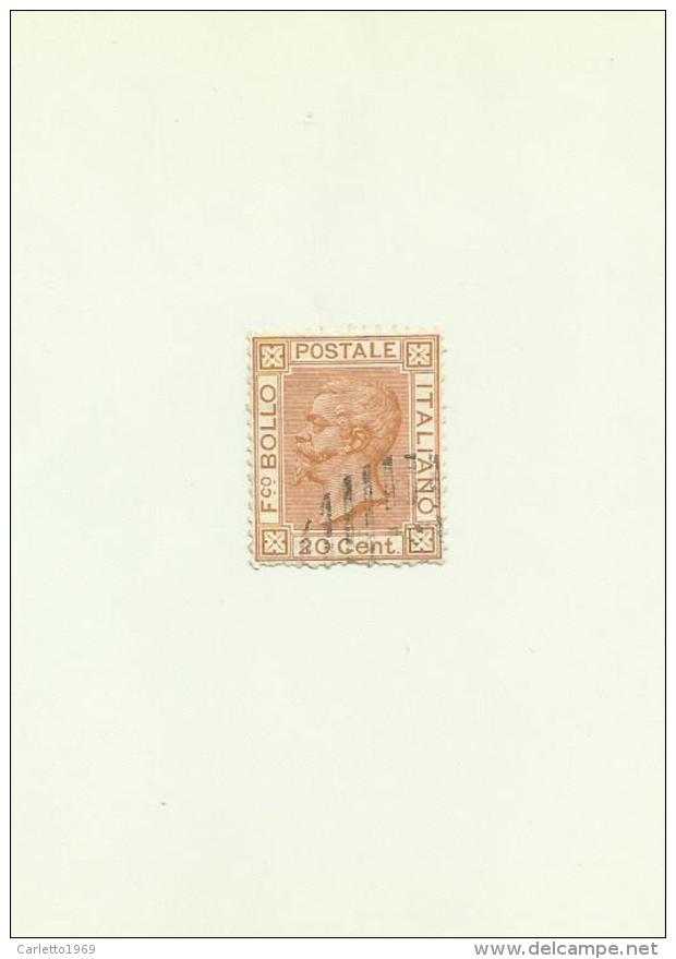 Francobolli 20 Centesimi 1877 Arancio - Usados