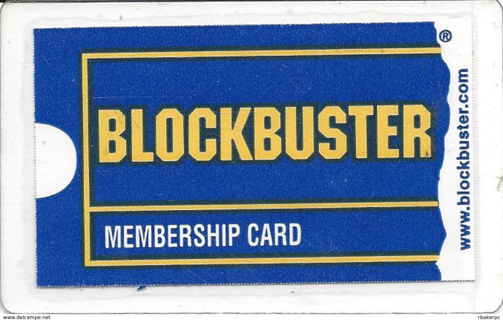 Blockbuster Membership Card - Customer Loyalty Card - Other & Unclassified