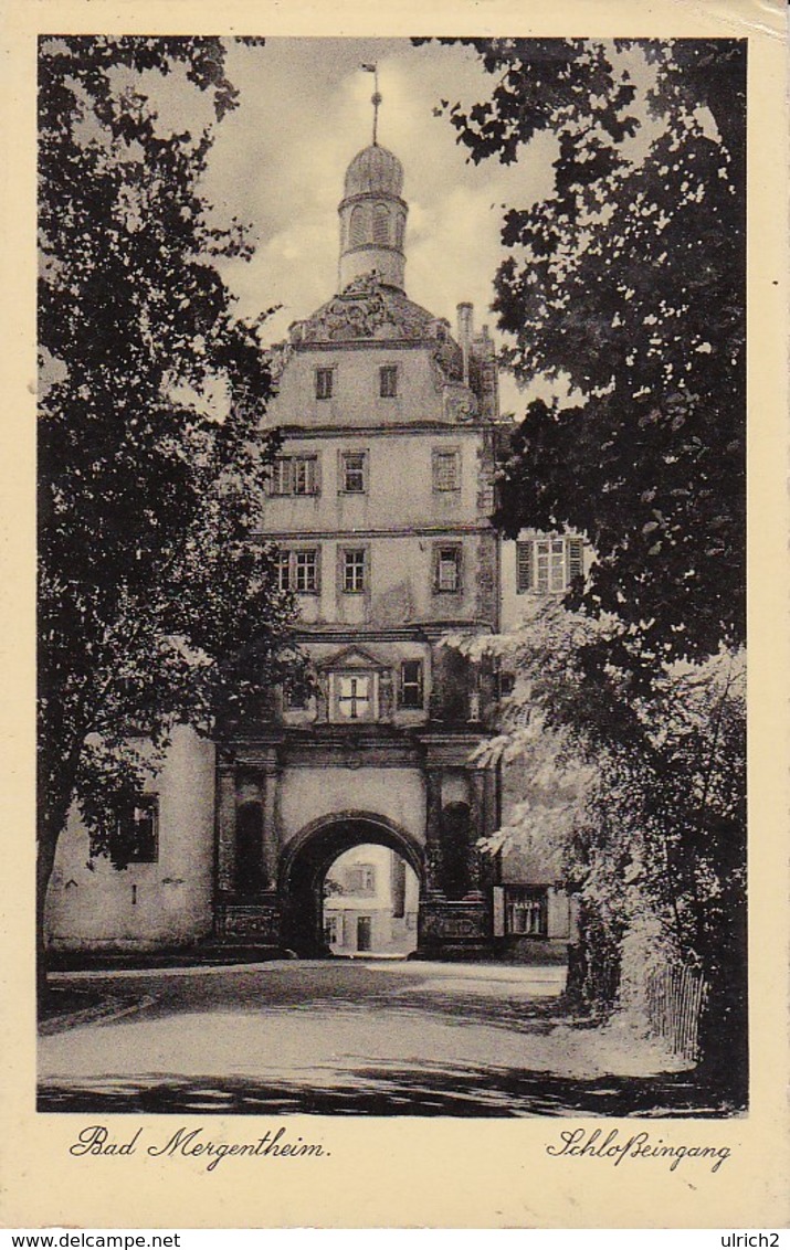 AK Bad Mergentheim - Schloßeingang - 1935 (35356) - Bad Mergentheim