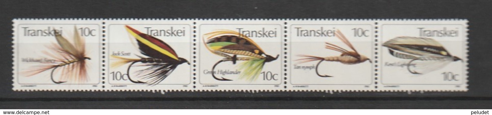 Transkei 1981, Fish Angles 5v ** Mi 83-87, Sn 70, Yt 83-87, Sg 83a - Transkei