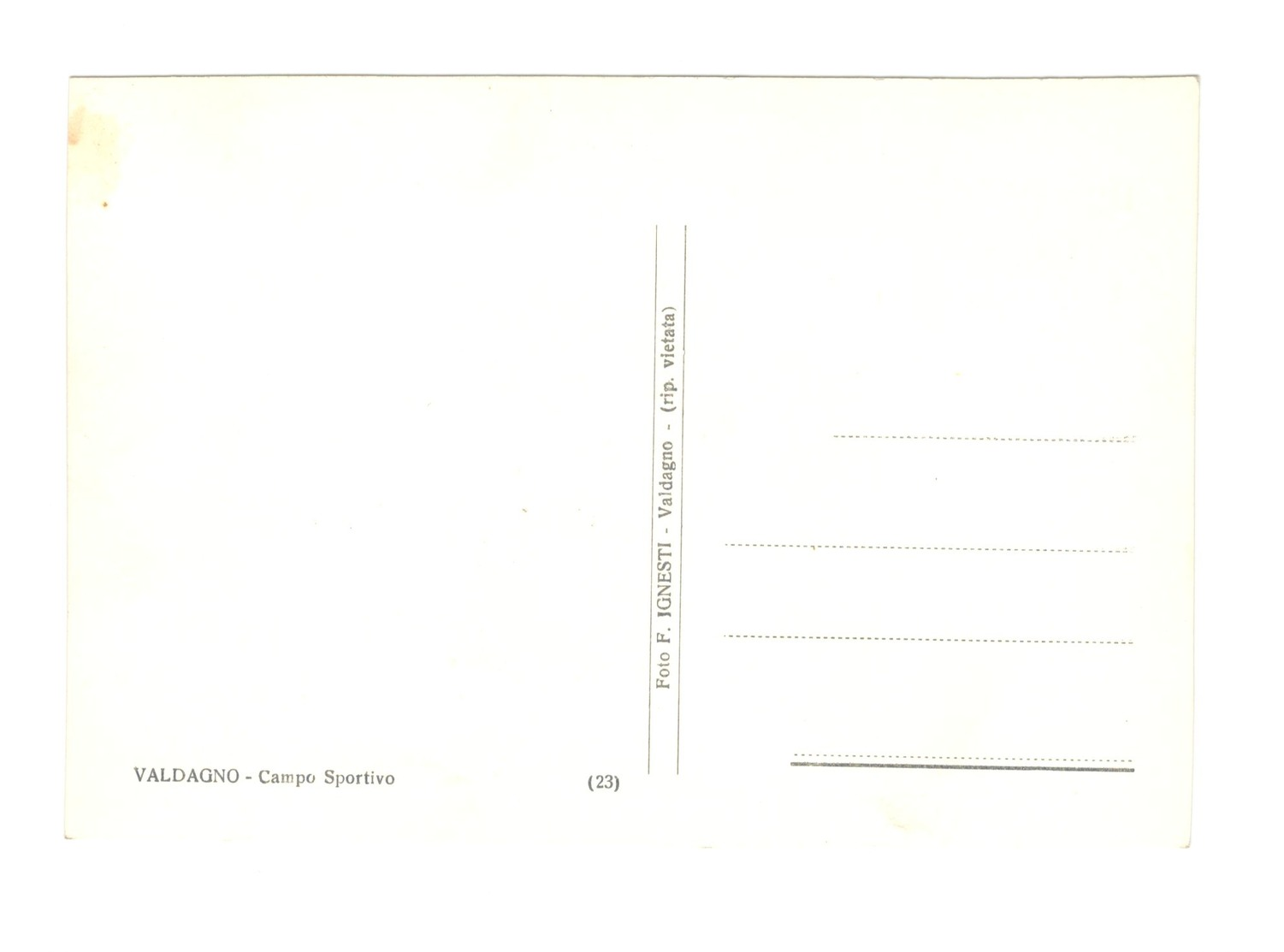 01 VICENZA - VALDAGNO - CAMPO SPORTIVO - ESTADIO – STADION – STADE – STADIUM – STADIO - Stadi