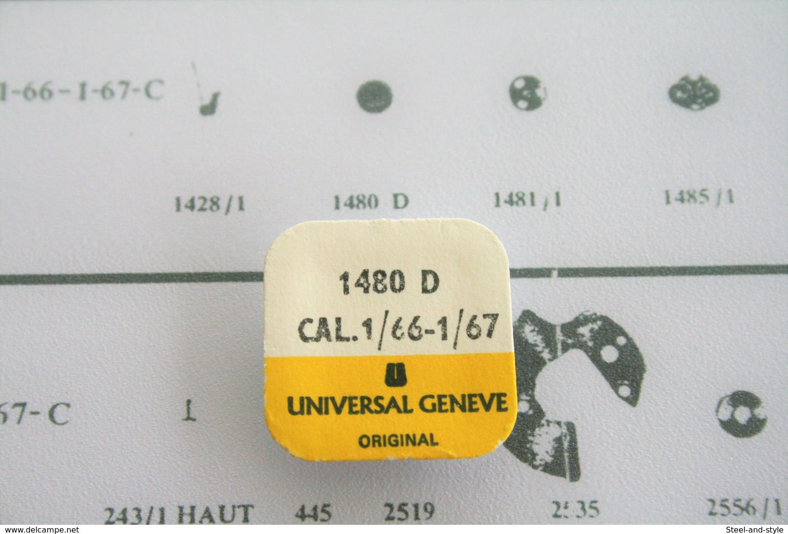 Watches PARTS : UNIVERSAL GENEVE - CAL. 66-67 Part Nr. 1480 D - Original Vintage - Genuine Parts - Swiss Made - - Altri & Non Classificati