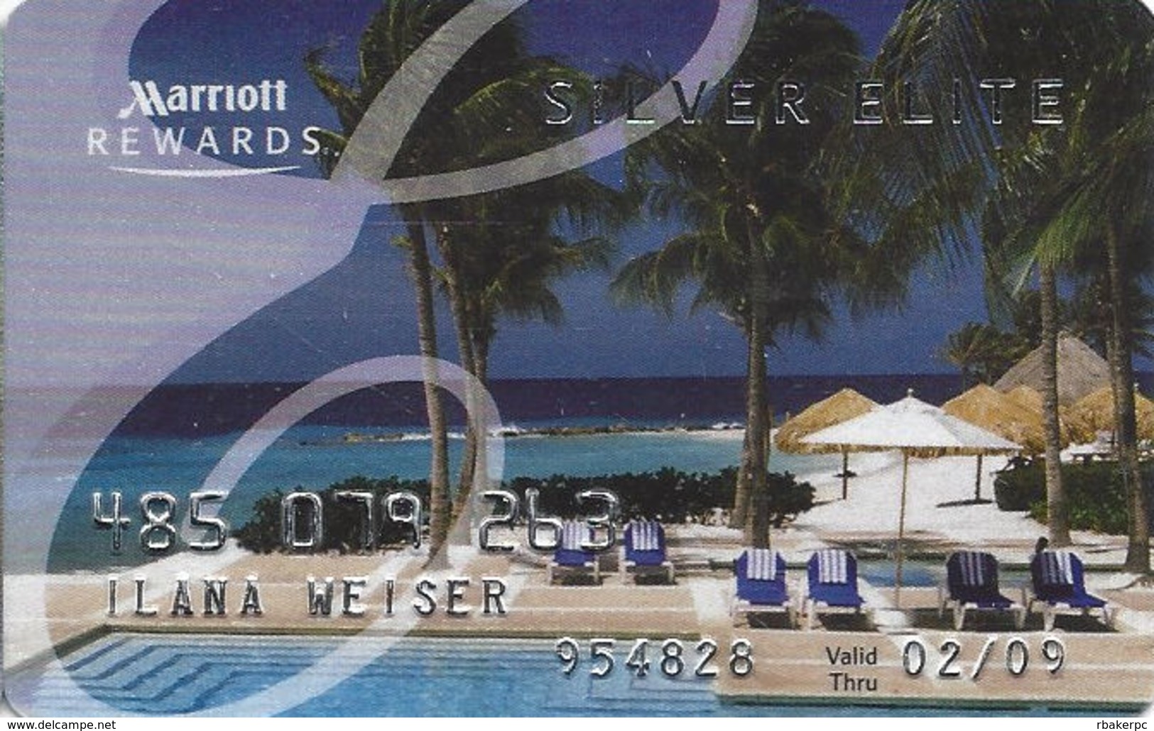 Marriott Reards Silver Elite Card With S08 On Back - Other & Unclassified