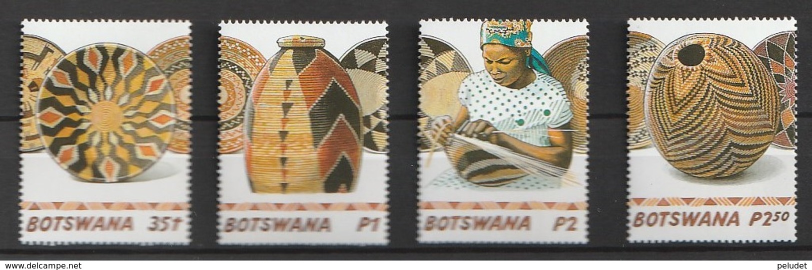 Bostwana 2001, Handicrafts 4v Mnh - Botswana (1966-...)