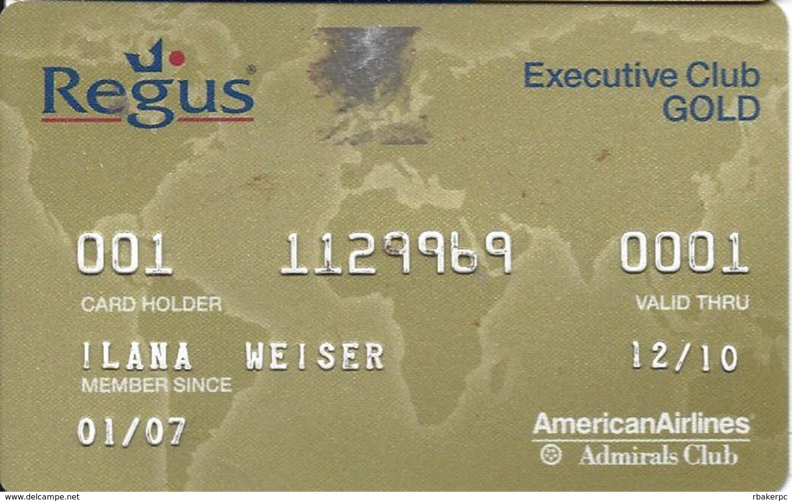 Regus Executive Club Gold Card - Other & Unclassified