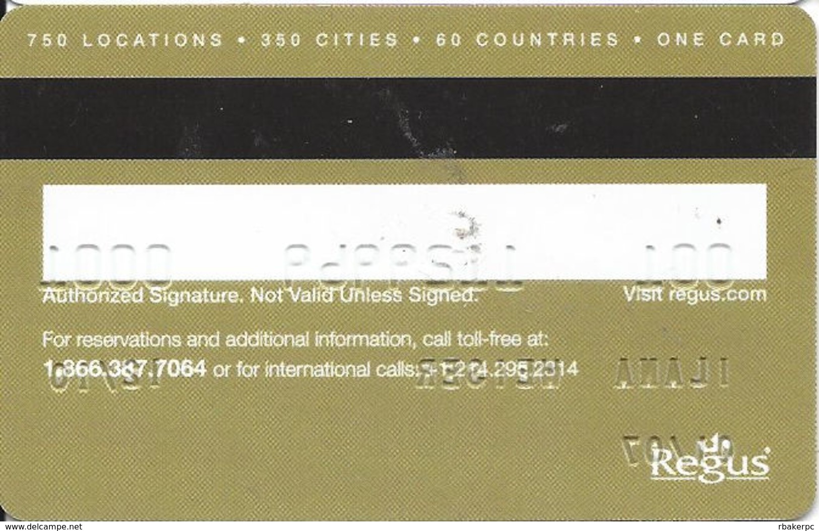 Regus Executive Club Gold Card - Other & Unclassified