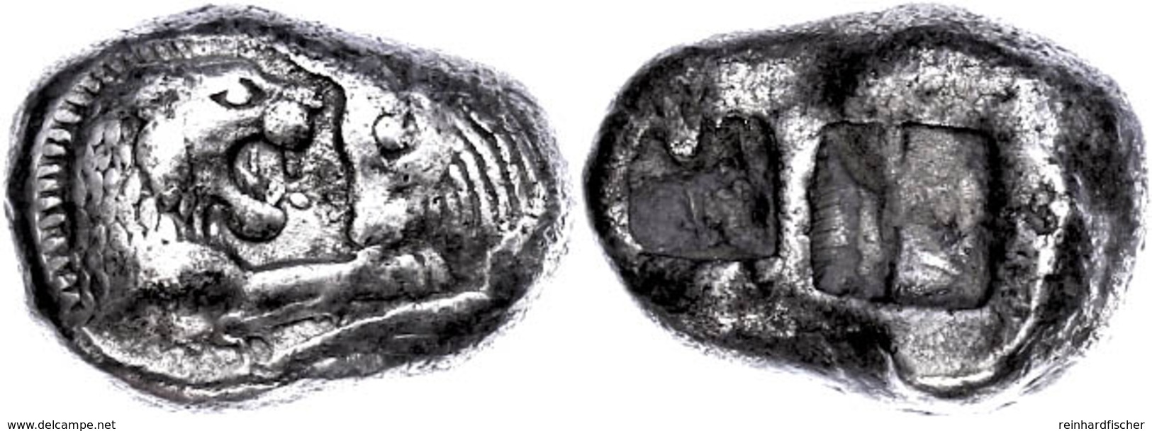 25 Stater (10,49g), 561-546 V. Chr., Kroisos, Sardeis. Av: Löwen Und Stierprotome Einander Gegenüber. Rev: Zwei Quadrati - Sonstige & Ohne Zuordnung