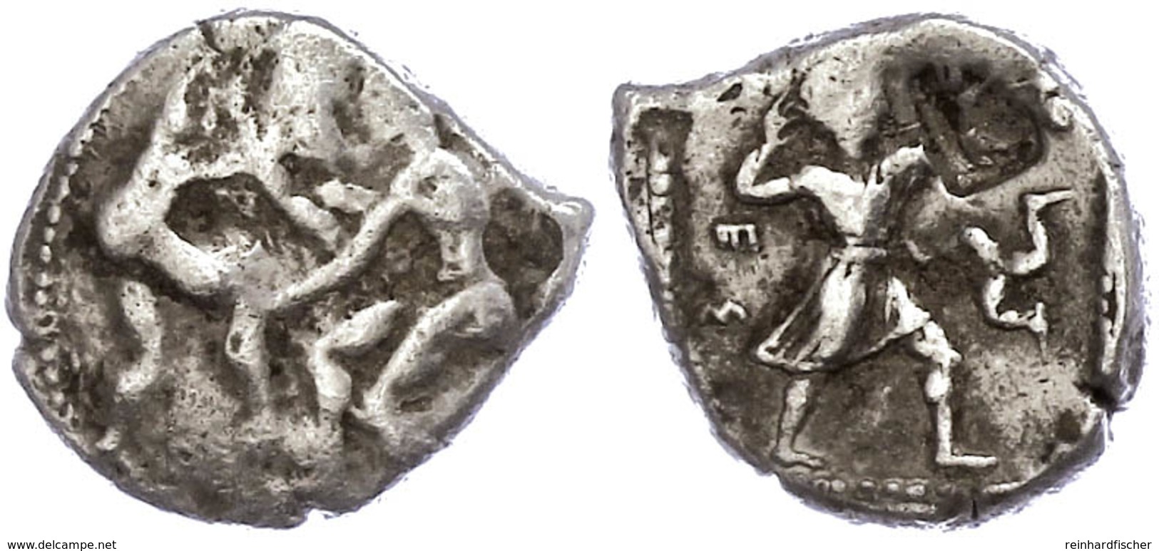 28 Aspendos, Stater (10,89g), Ca. 420-400 V. Chr. Av: Zwei Ringer. Rev: Schleuderer Nach Rechts, Rechts Triskele Und Geg - Other & Unclassified