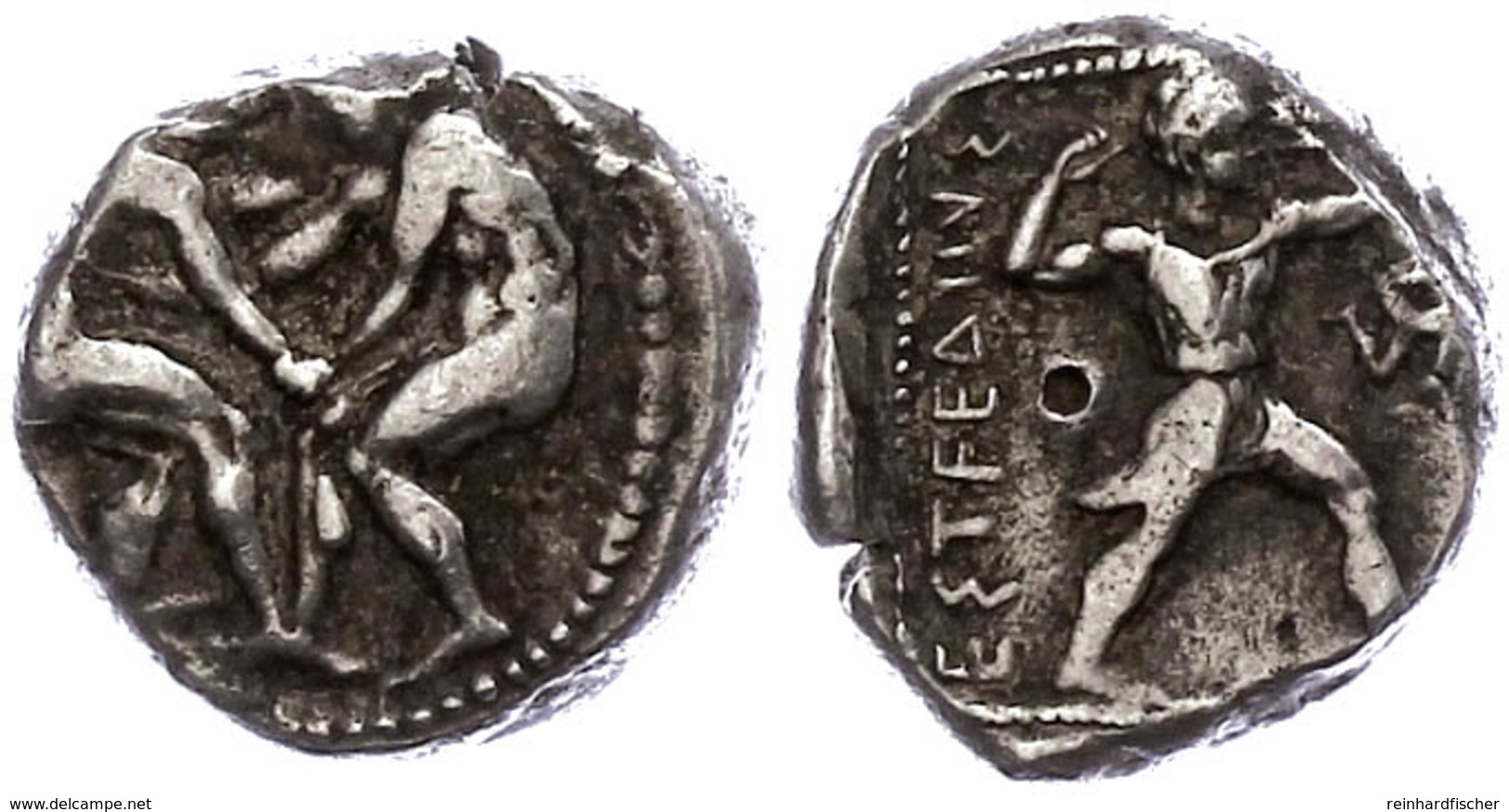 31 Aspendos, Stater (10,87g), Ca. 4./3. Jhd V. Chr. Av: Zwei Ringer. Rev: Schleuderer Nach Rechts, Rechts Triskele, Link - Sonstige & Ohne Zuordnung