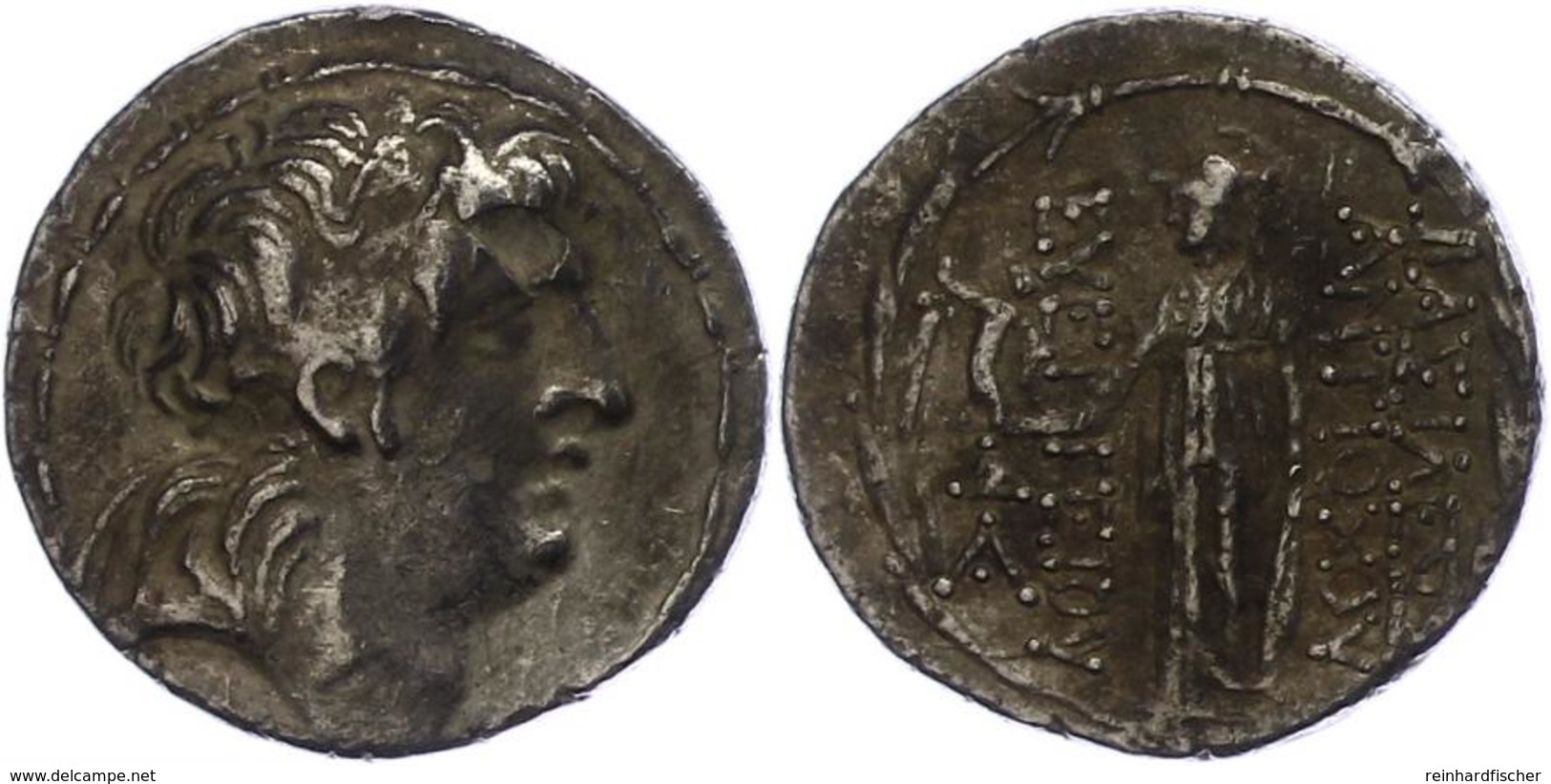 64 Tetradrachme (16,19g), Postum, Antiochos VII., Nach 138 V. Chr. Av: Kopf Nach Rechts. Rev: Stehende Athena Nach Links - Altri & Non Classificati