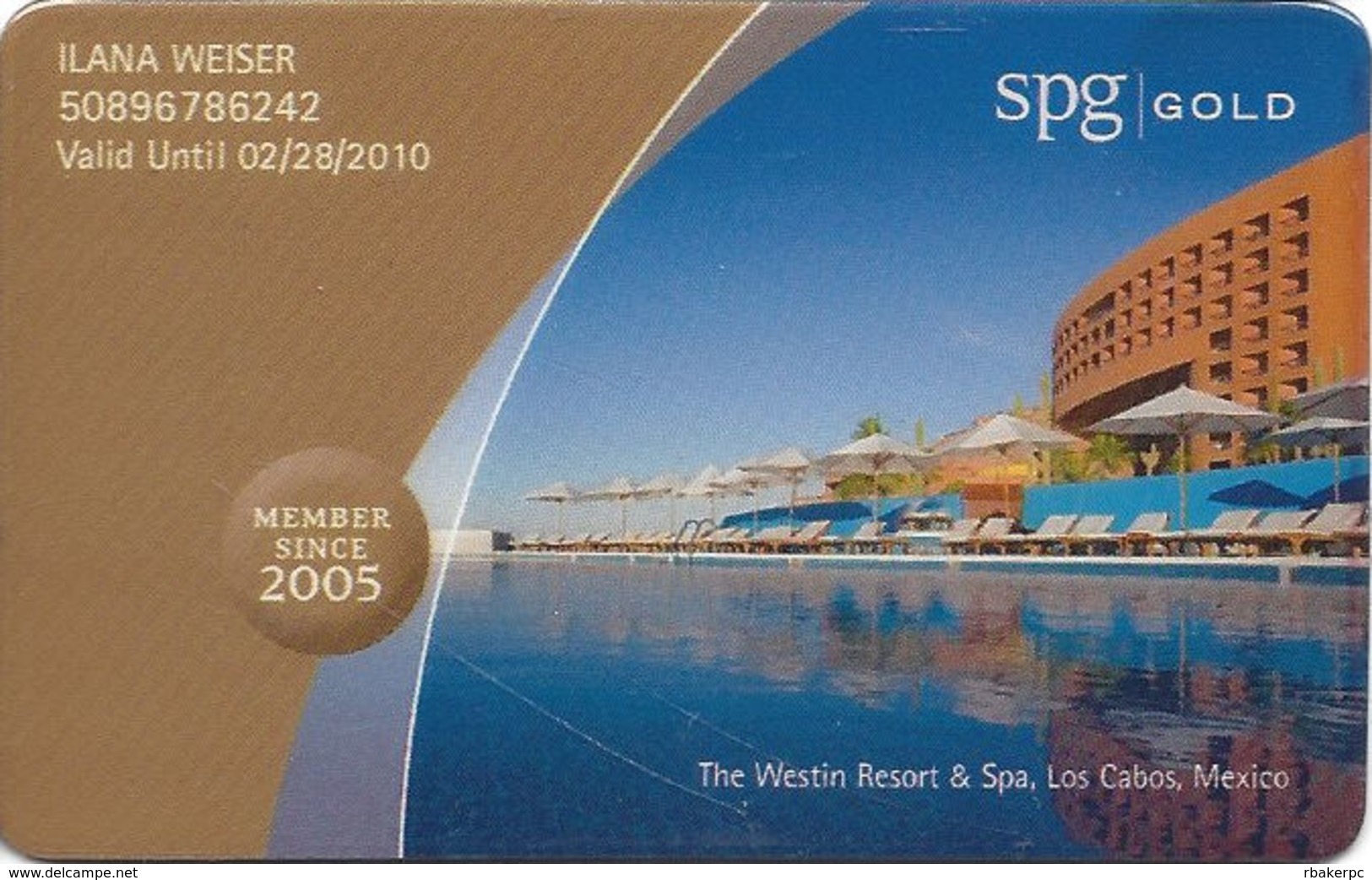 Starwood Preferred Guest Gold Card - Other & Unclassified