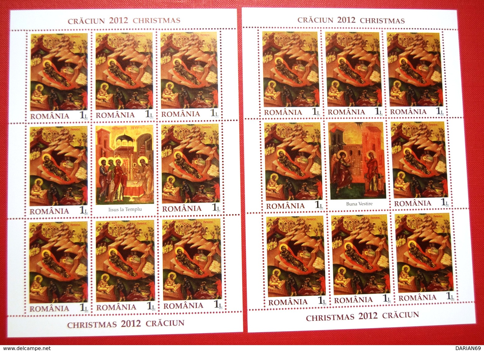 ROMANIA, 2012, Christmas, BLOCK - Unused Stamps