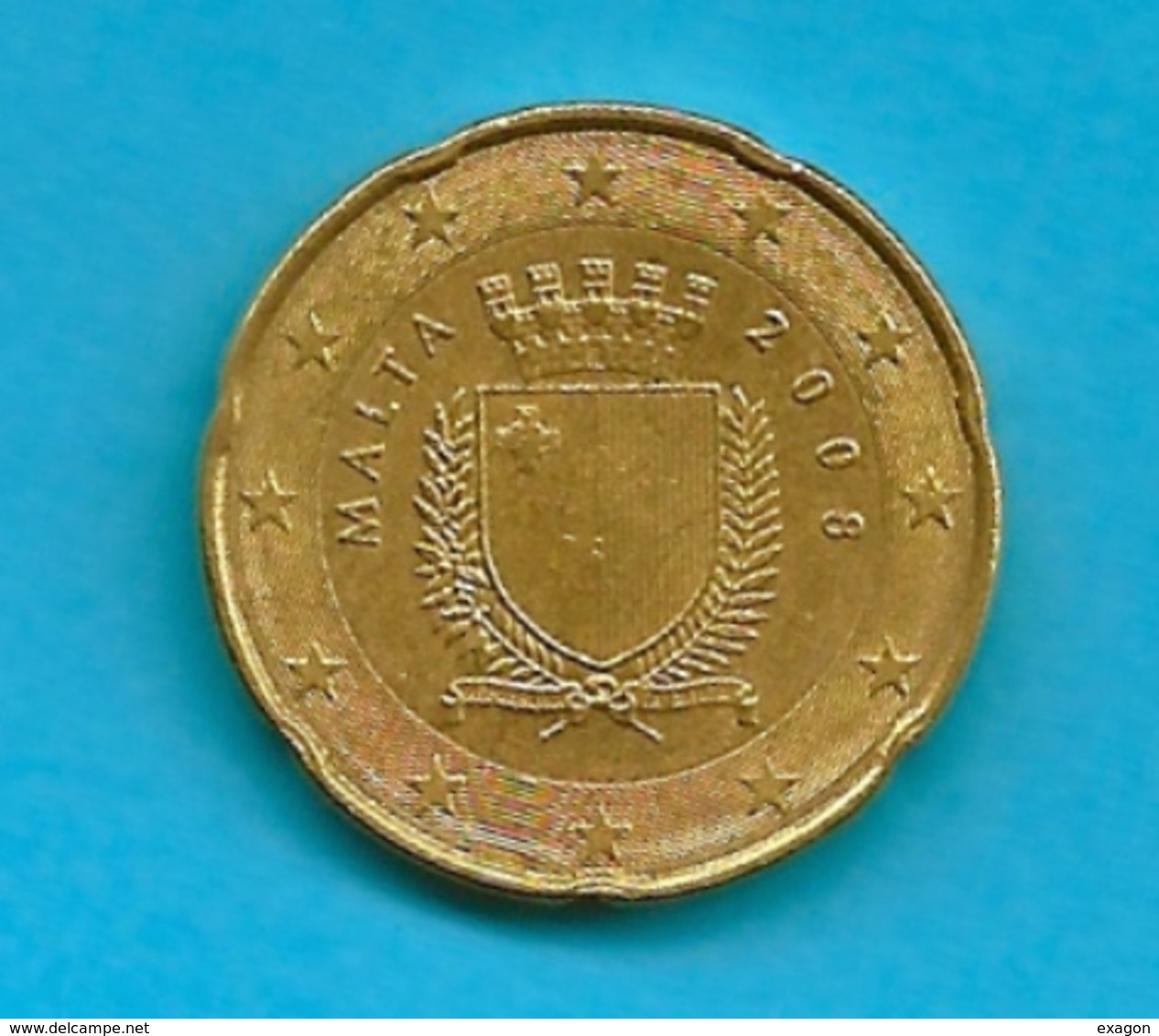 20  Centesimi  Di   EURO  - MALTA -  Anno 2008  - - Malta