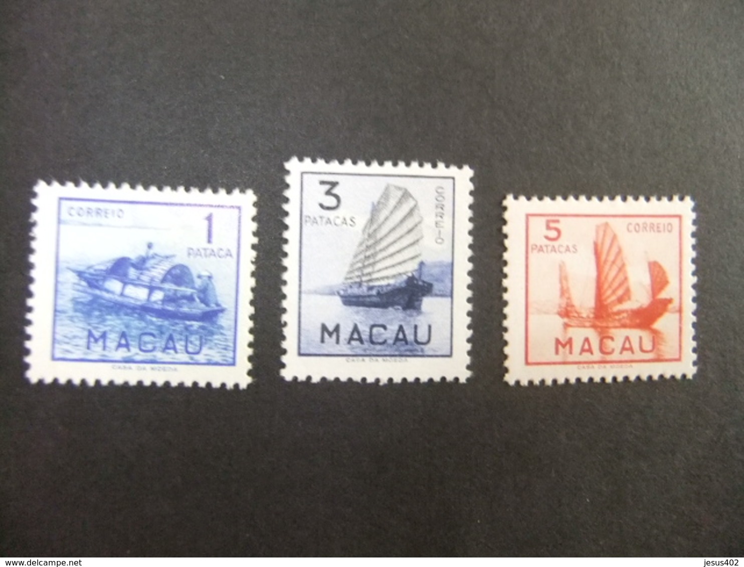 Macao Macau 1951 Barcos Bateaux Yvert 353  / 55 * MH - Unused Stamps