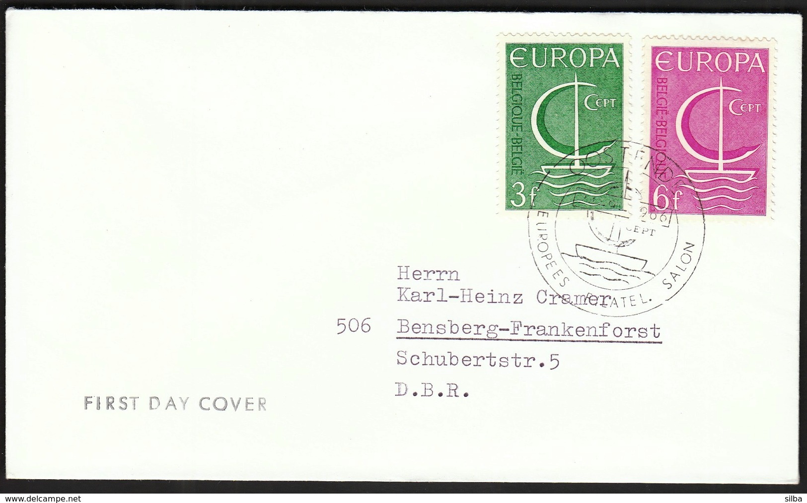 Belgium Oostende 1966 / Europa CEPT / FDC / Philatelic Exhibition - 1966