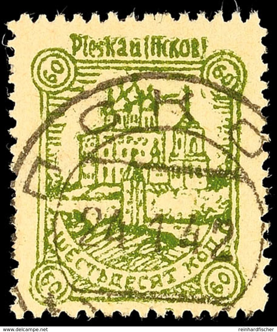 7423 60 Kop. Mit Plattenfehler II Tadellos Gestempelt, Mi. 100.-, Katalog: 11IIx O - Altri & Non Classificati