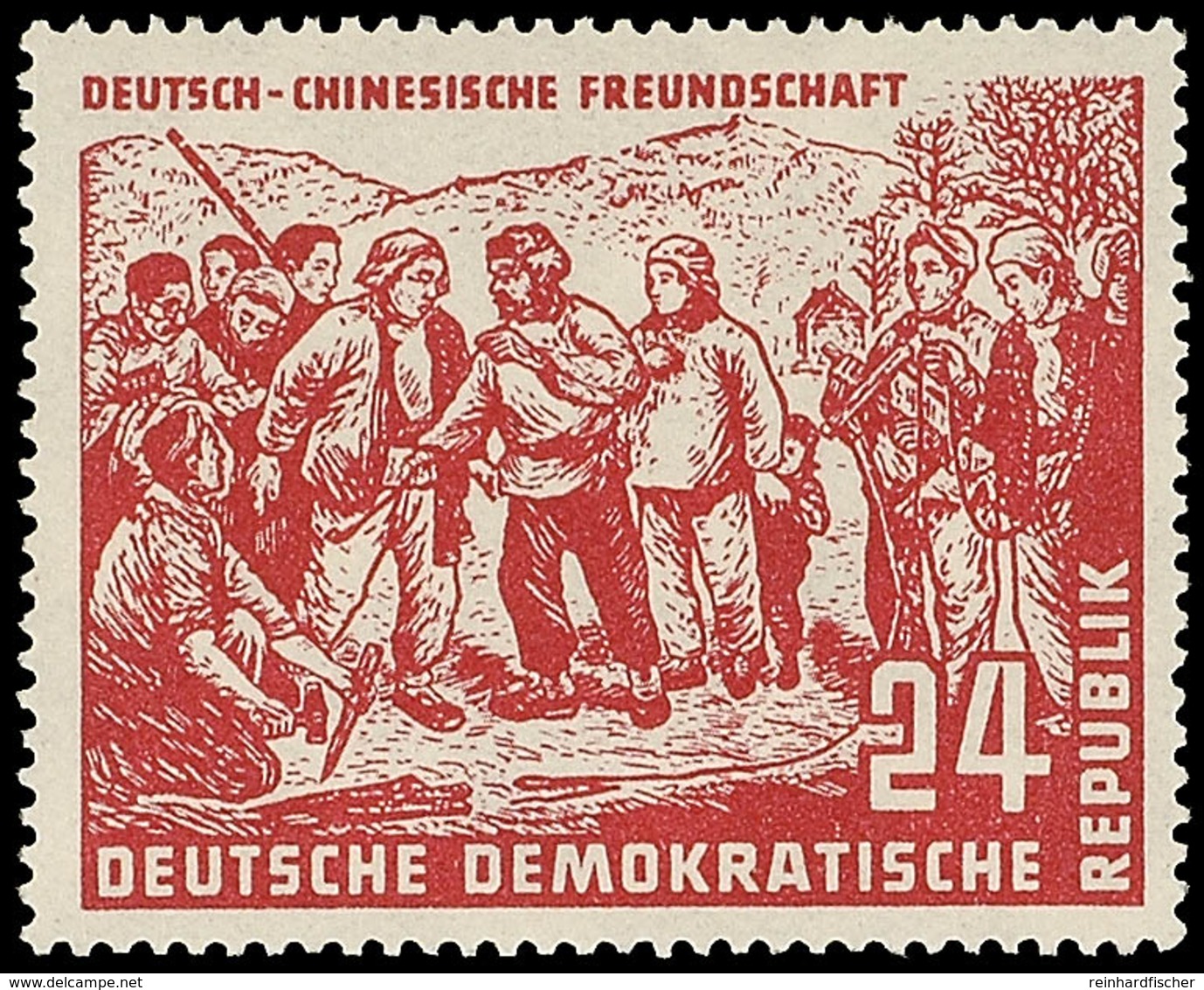 9303 12 Pfg Und 24 Pfg Deutsch-chinesische Freundschaft, 2 Postfrische Kabinettstücke, Jeweils Bestens Signiert Paul BPP - Altri & Non Classificati