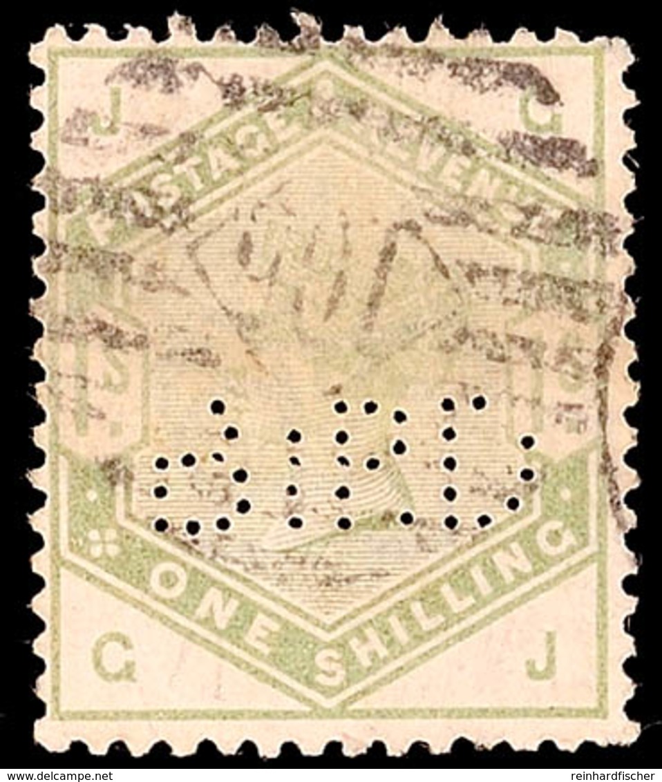 10199 1 S. Victoria 1883, Firmenlochung, Gestempelt Pracht, Teils Kurze Zähnchen, Mi. 180.-, Katalog: 81 O - Other & Unclassified