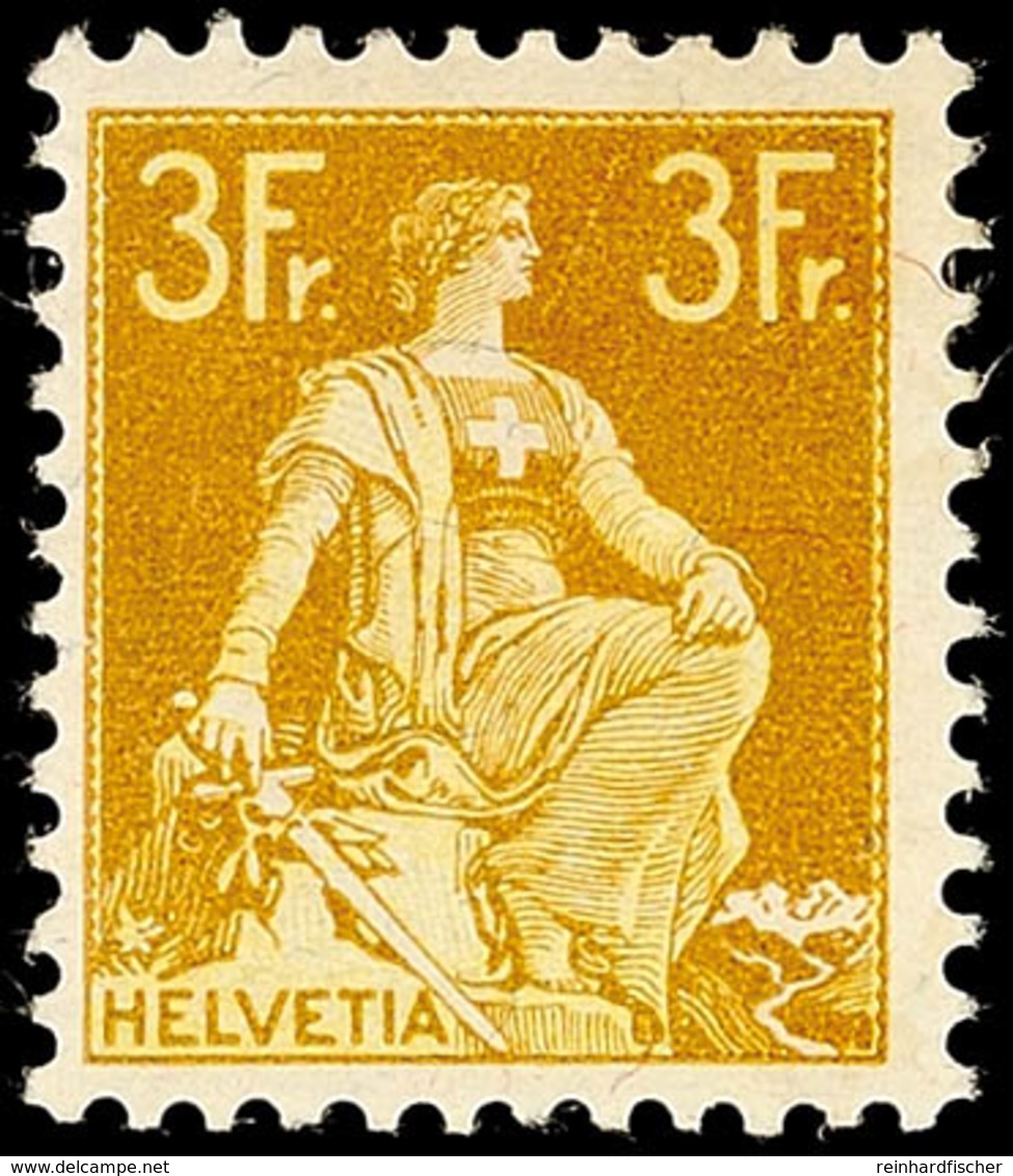 10740 20 C.- 3 Fr. Sitzende Helvetia, Komplett Ungebraucht, Mi. 420.-, Katalog: 101/10 * - Other & Unclassified