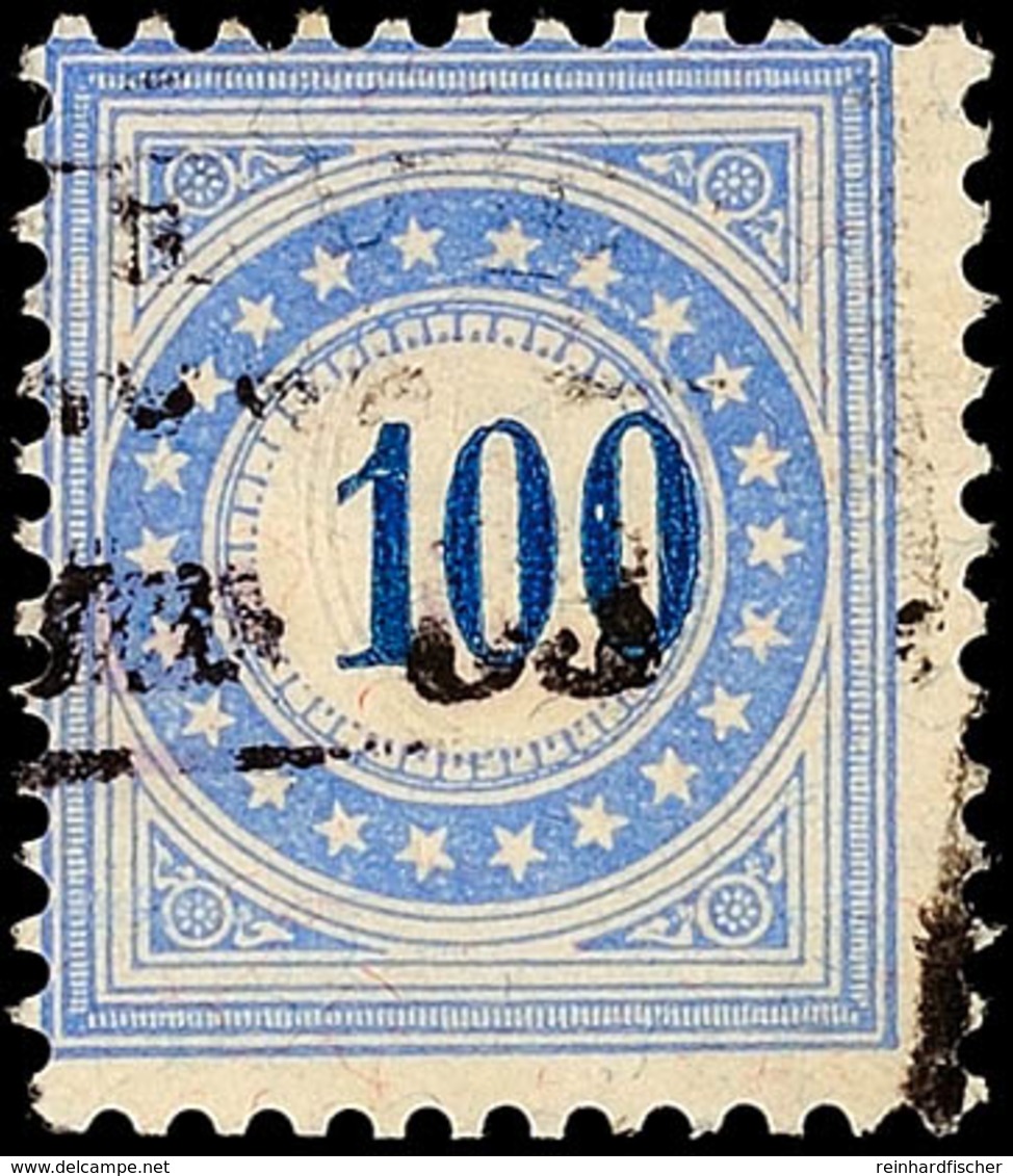 10825 100 C., Faserpapier, Gestempelt, Mi. 450.-, Katalog: 13N O - Segnatasse