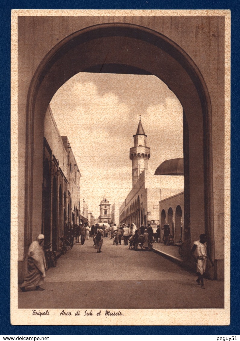 Libye. Tripoli. Arco Di Suk El Muscir. Cachet A.V.2 Tripolitania Airport Idris. Décembre 1952 - Libye