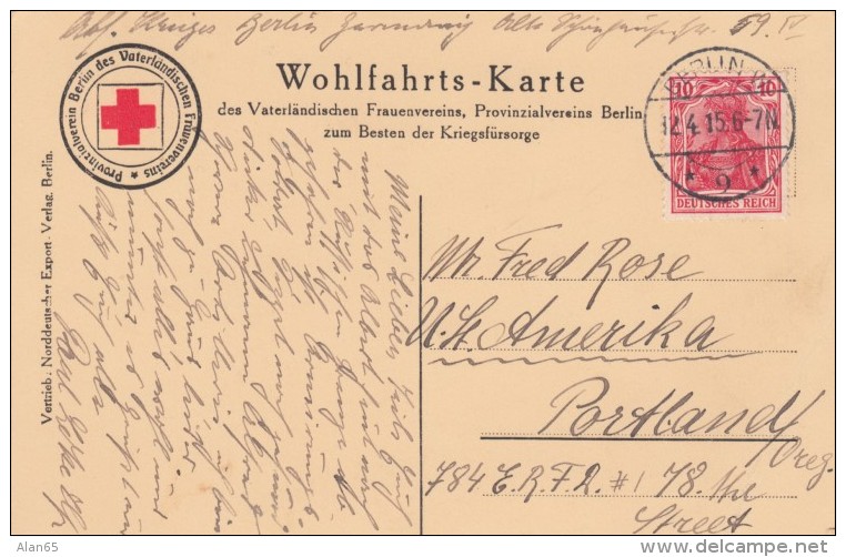 Grossadmiral Vov Tirpitz, WWI German Naval Leader, C1910s Vintage Postcard Sent To USA 1915 - War 1914-18
