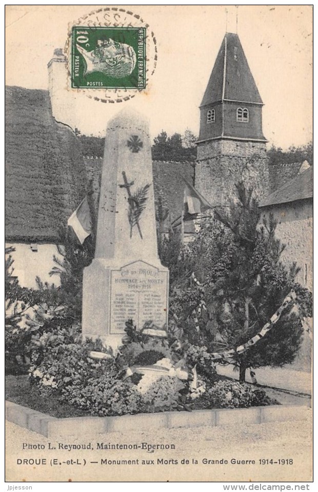 EURE ET LOIR  28   DROUE  MONUMENT AUX MORTS  GUERRE 14 18 - Autres & Non Classés