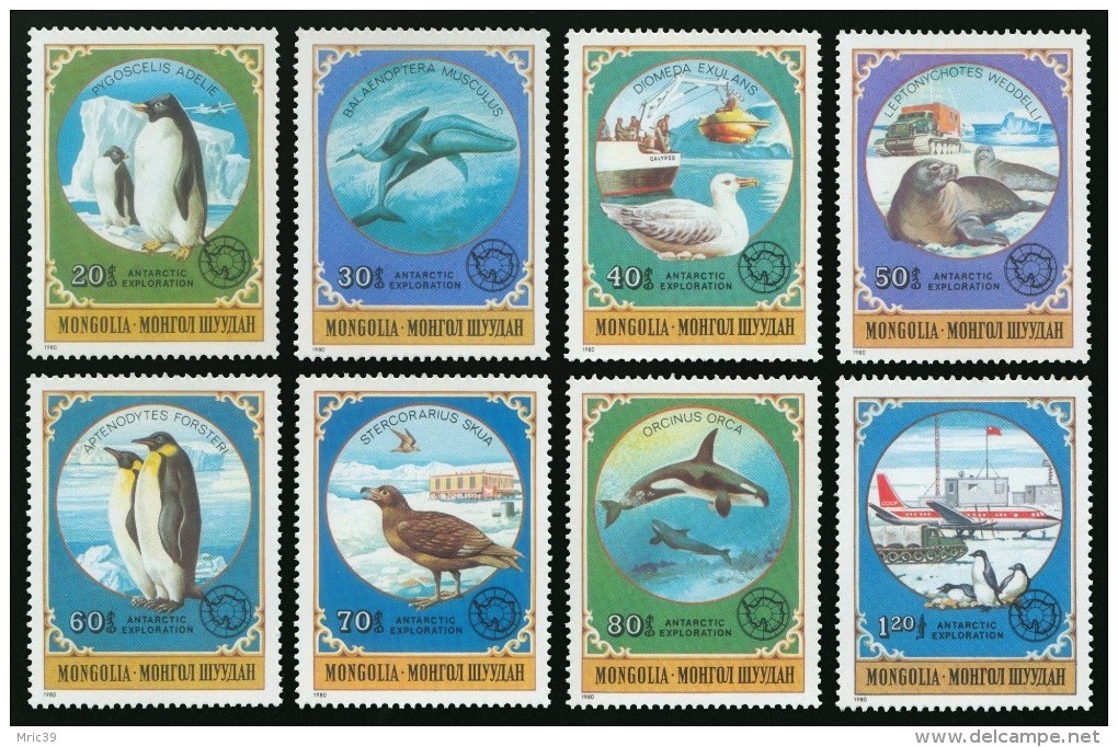 Serie Set Antartique Antartic Neuf ** MNH - Mongolie Mongolia 1980 - Autres & Non Classés