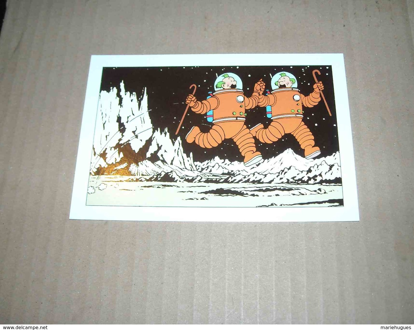 CARTE POSTALE TINTIN   HERGE - Bandes Dessinées